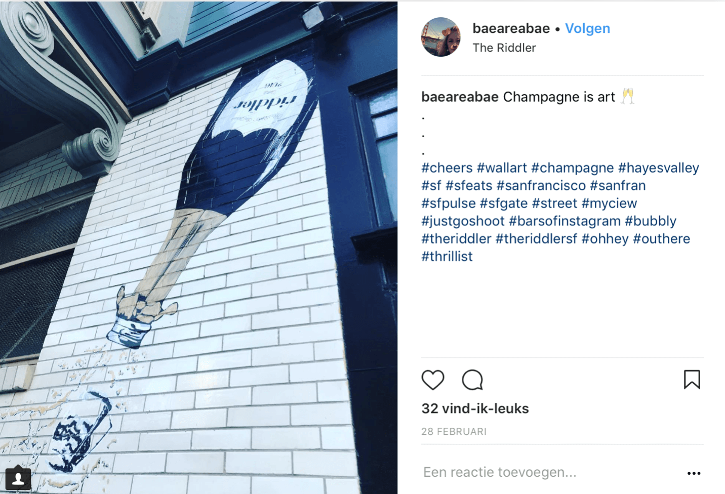 Champagnebar Riddler geeft bezoekers een reden om een selfie te maken met deze gigantische walart
